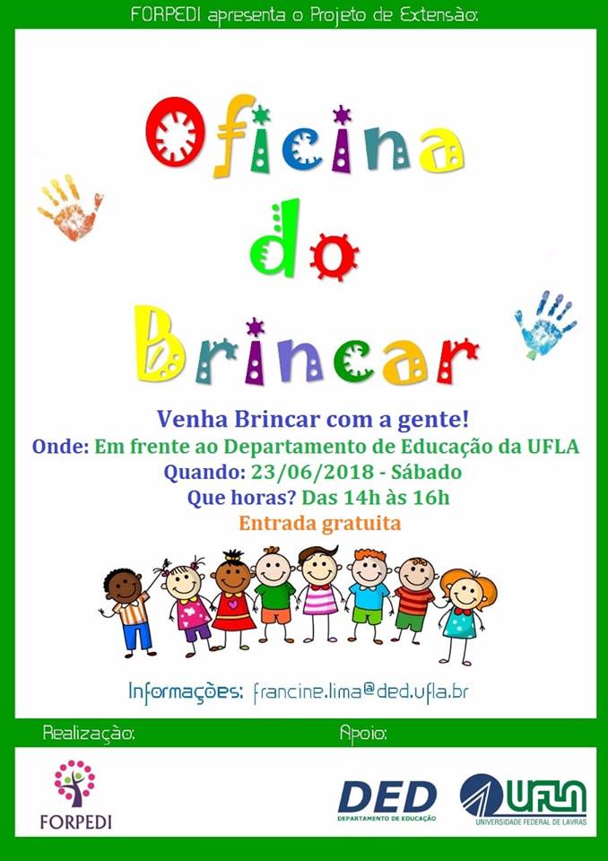 OFICINA PEDAGÓGICA POR MEIO DE BRINCADEIRAS E JOGOS